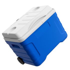 Hard Cooler, 21QT Portable Rolling Cooler with Wheels, Leak-Resistant Coolbox Keeps Contents Cool for 48 Hours, Ice Retention Insulated Chests