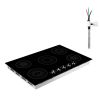 Induction Cooktop 30inch 5 Burners Built-in Electric Stove 220V 9200W, Induction Burner for Kitchen, with 11 Power Levels, Knob Control