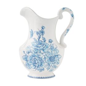 Agatha Stoneware 2-Quart Pitcher, Blue
