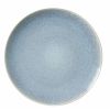 Blue Round Stoneware 16-Piece Dinnerware Set