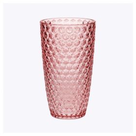 Diamond Cut Acrylic Glasses Drinking Set of 4 (19oz), Plastic Drinking Glasses, BPA Free Cocktail Glasses, Drinkware Set, Drinking Water Glasses (Color: as Pic)
