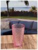 Diamond Cut Acrylic Glasses Drinking Set of 4 (19oz), Plastic Drinking Glasses, BPA Free Cocktail Glasses, Drinkware Set, Drinking Water Glasses